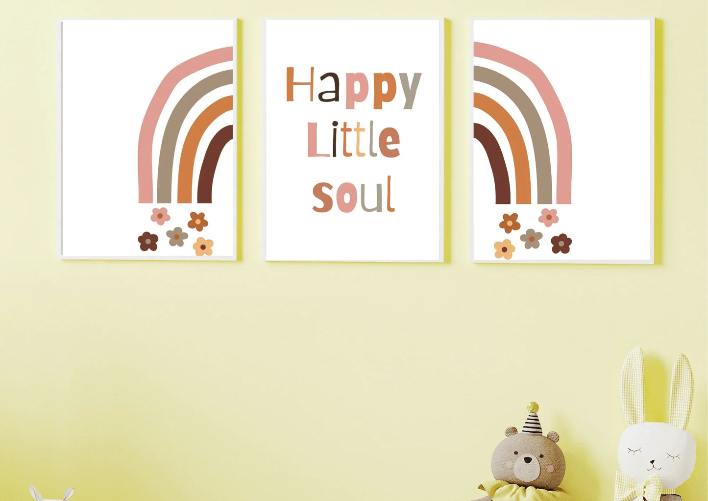 Boho Rainbow Nursery Prints