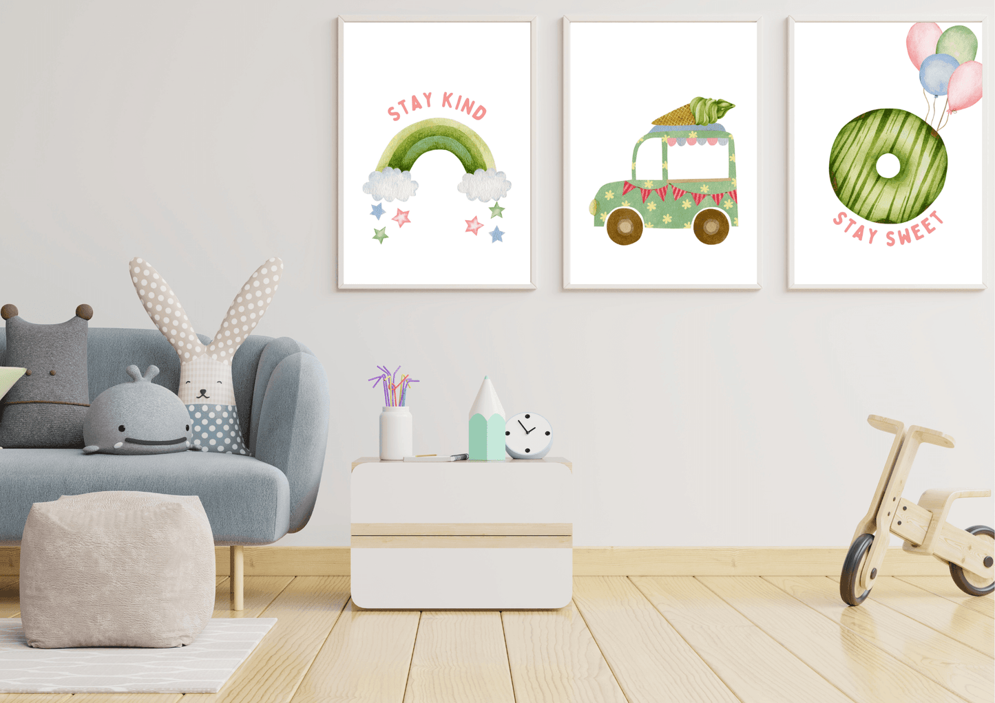 Ice Cream Truck Nursery Print