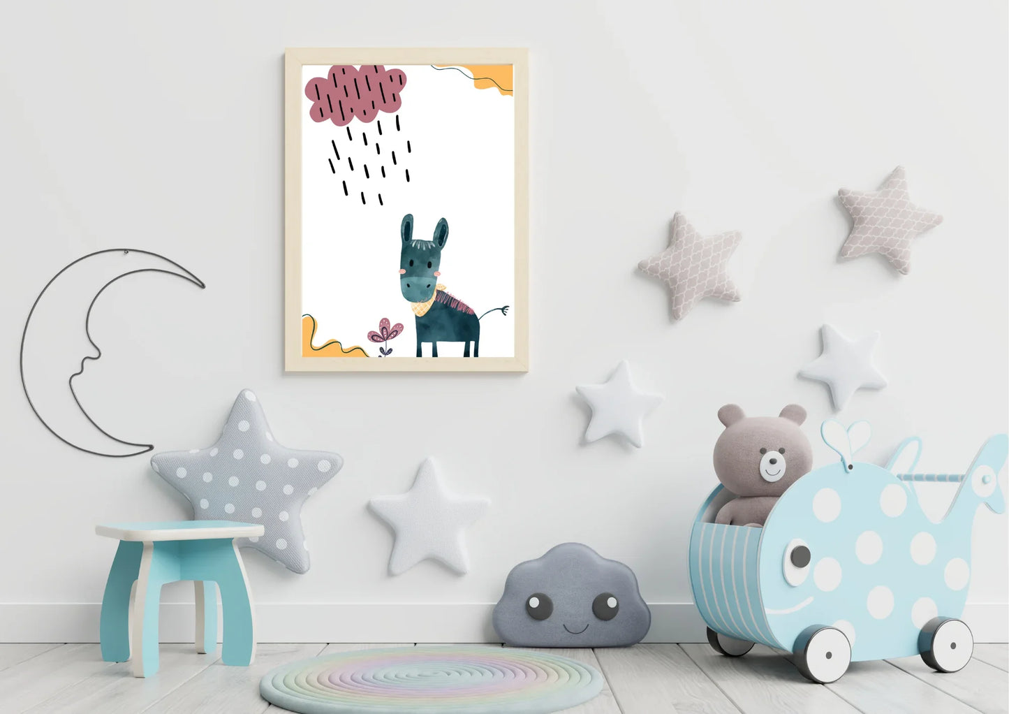 Mexican Donkey Nursery Print