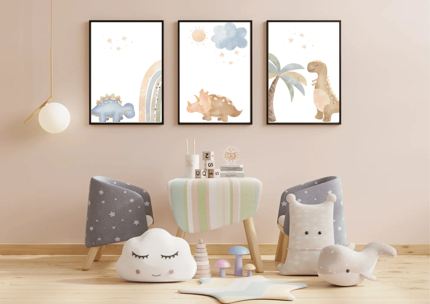 Gender-Neutral Dinosaur Prints