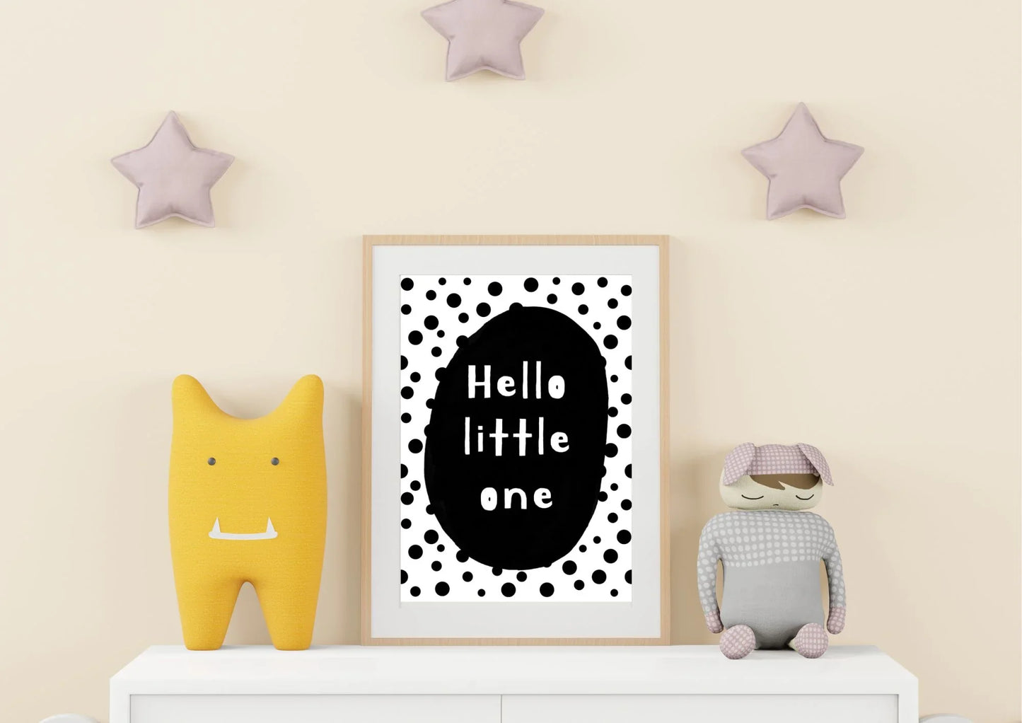 Hello little one nursery print
