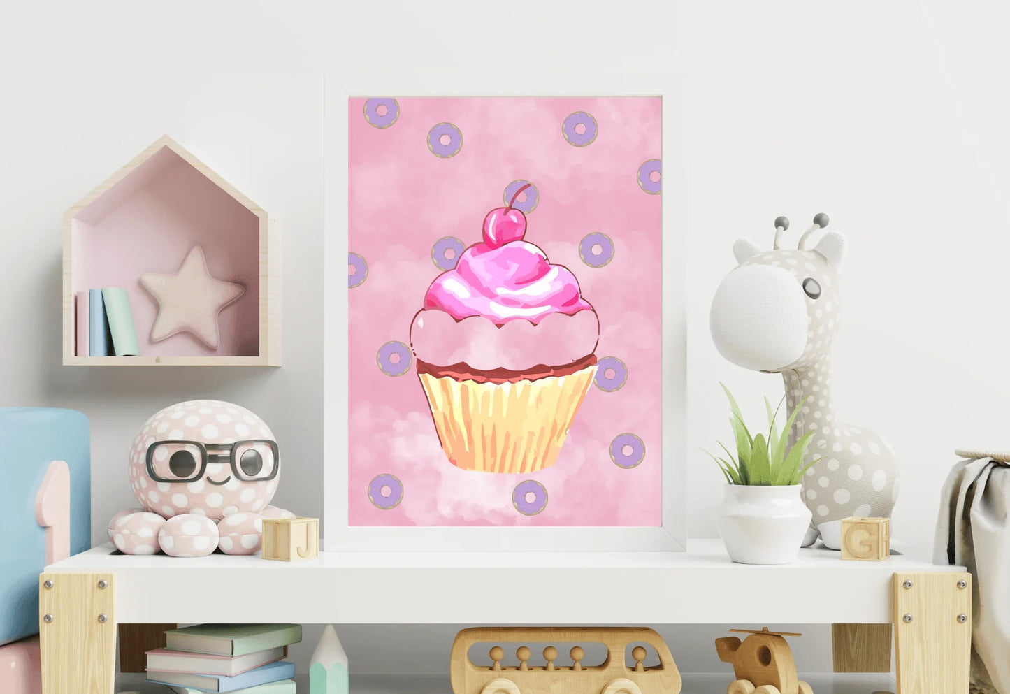 Cupcake Donut Wall Art