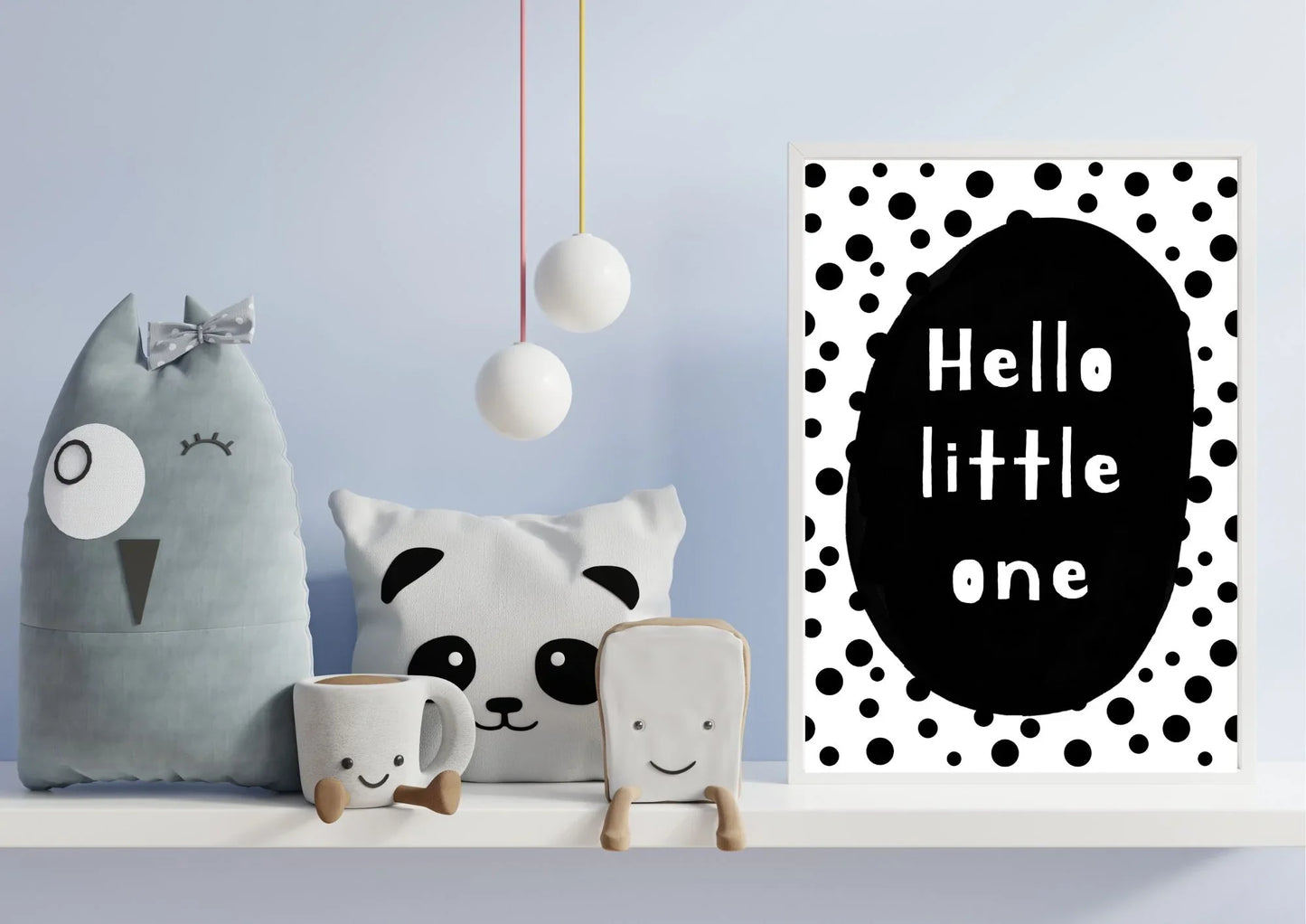 Hello little one nursery print