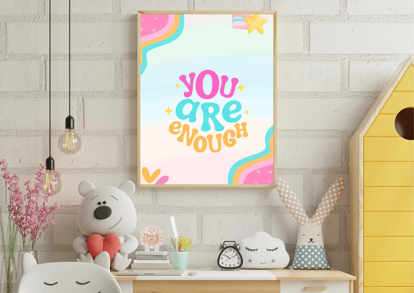 you are enough nursery art