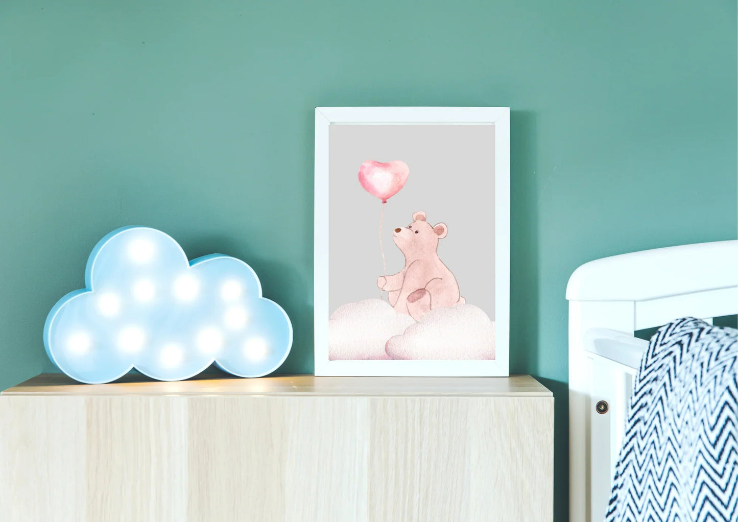 Teddy bear nursery art