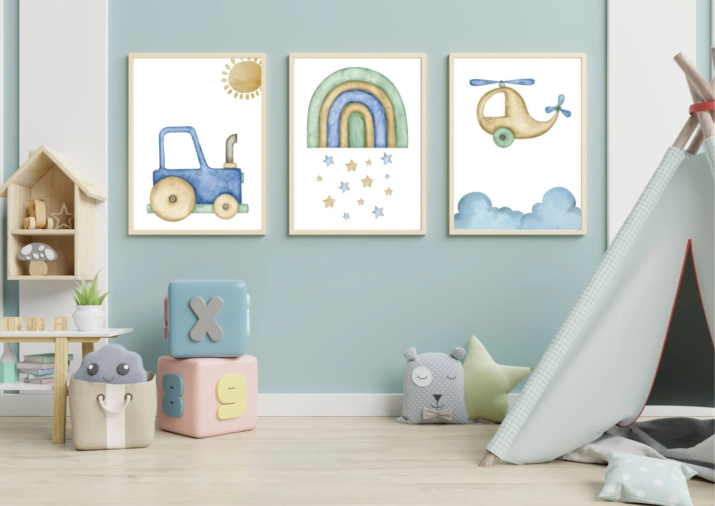 Transport nursery art
