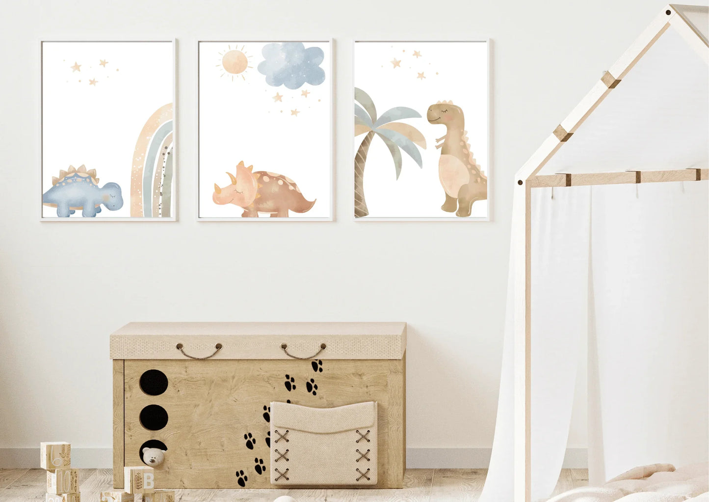 Gender-Neutral Dinosaur Prints