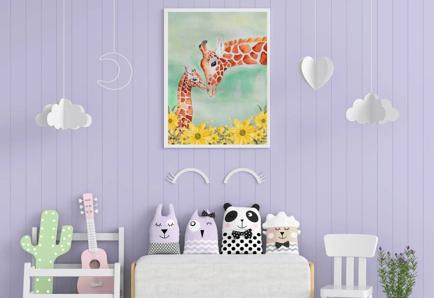 Floral Giraffe Print