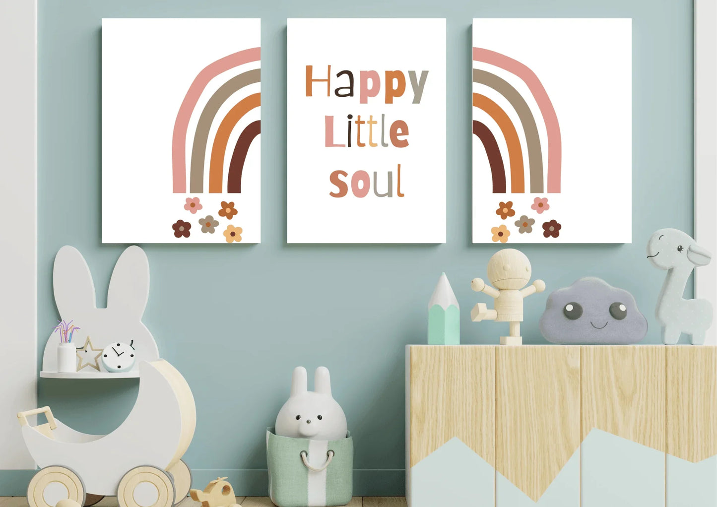 Boho Rainbow Nursery Prints