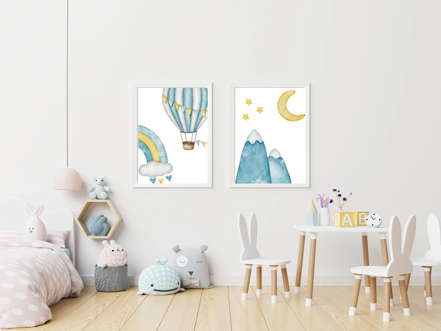 Rainbow nursery art