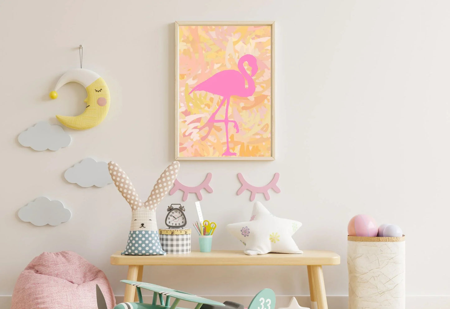 Flamingo nursery art
