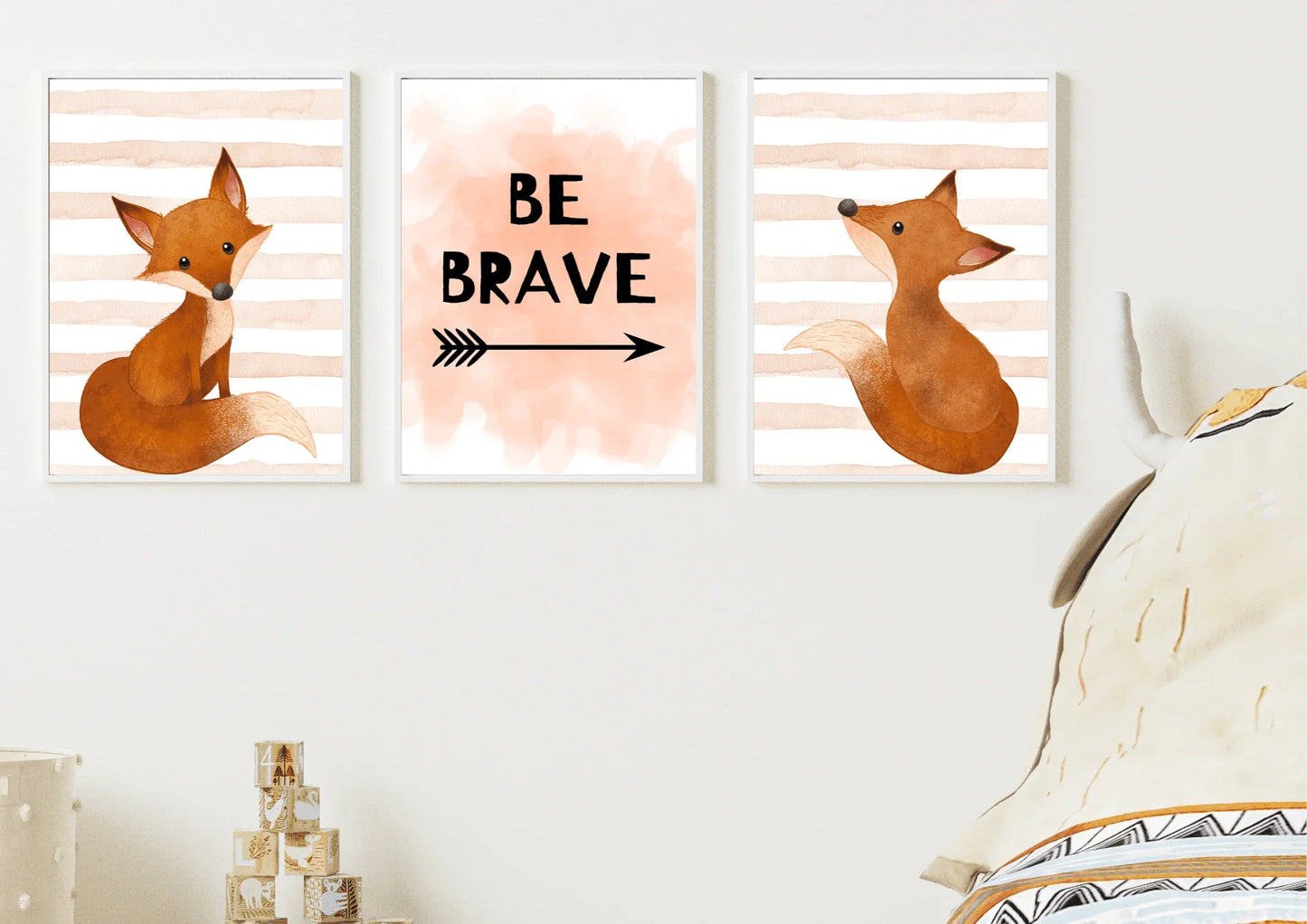 Watercolour Fox Nursery Art