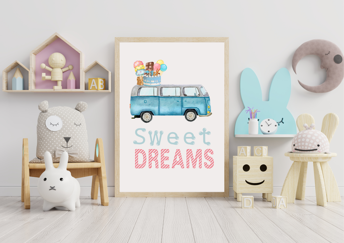 Camper van nursery art