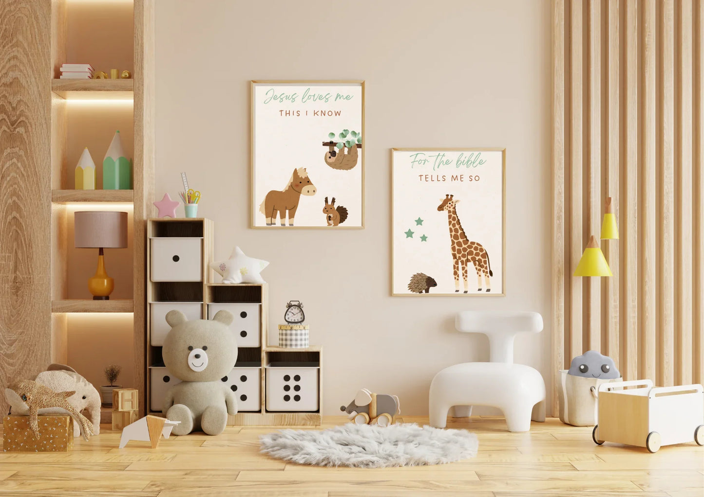 Christian Nursery Decor Set of two