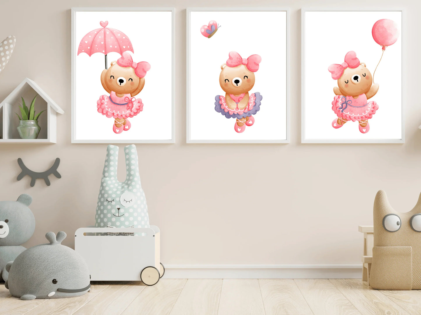 Teddy Bear Ballerina Prints