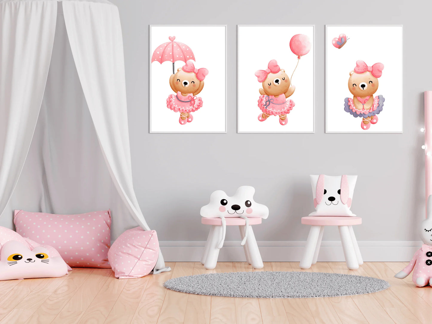 Teddy Bear Ballerina Prints