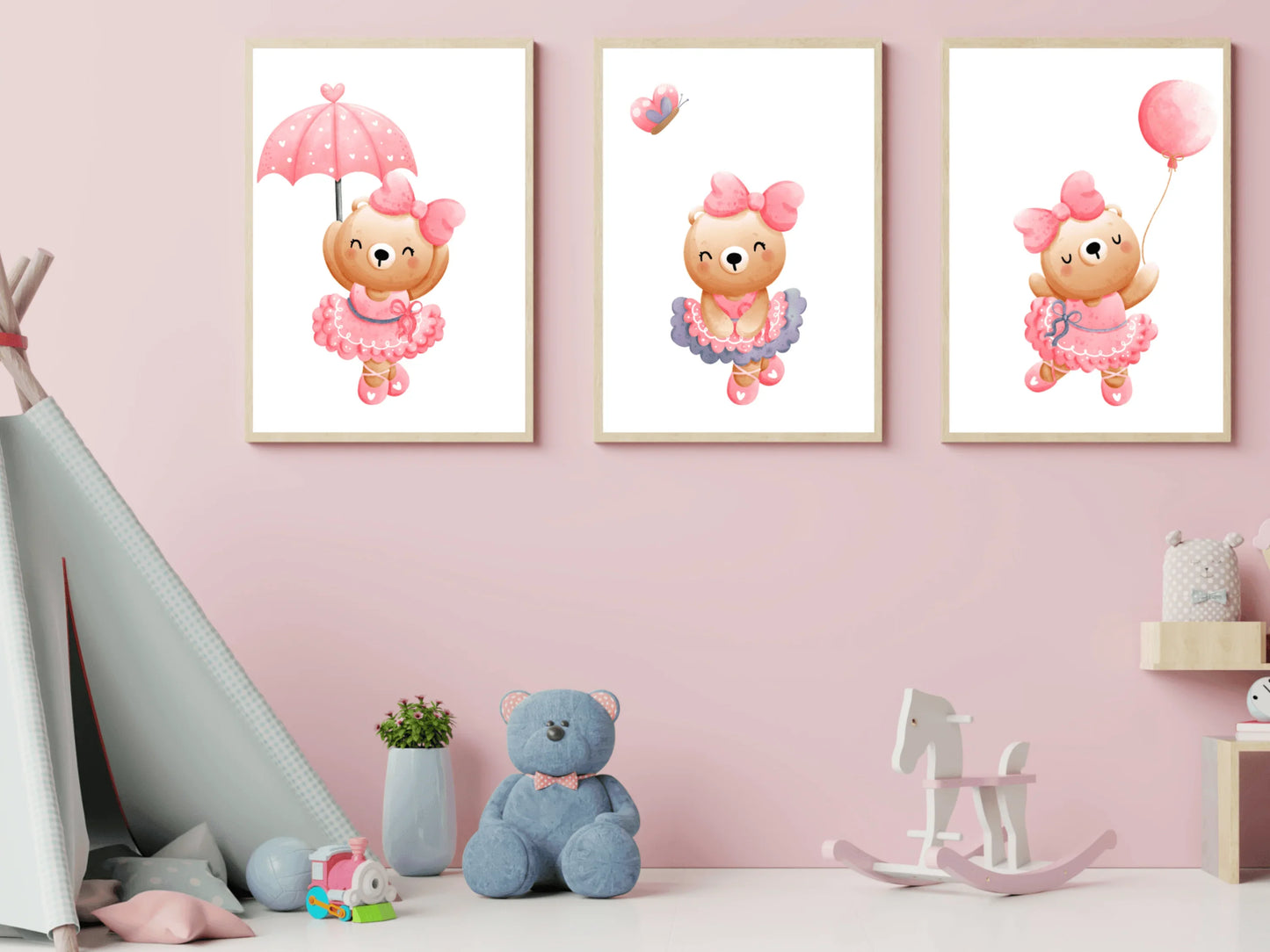 Teddy Bear Ballerina Prints