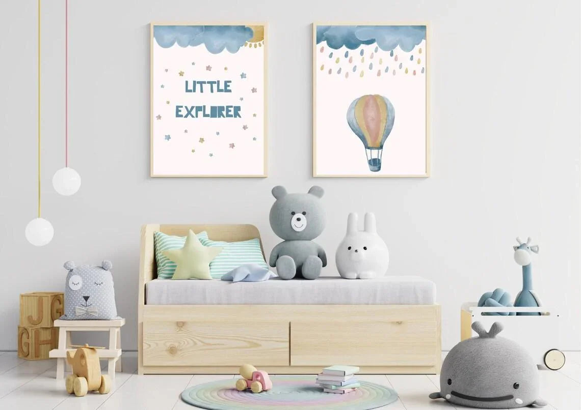 Gender-neutral Nursery Décor - Little Jelly Bean Art