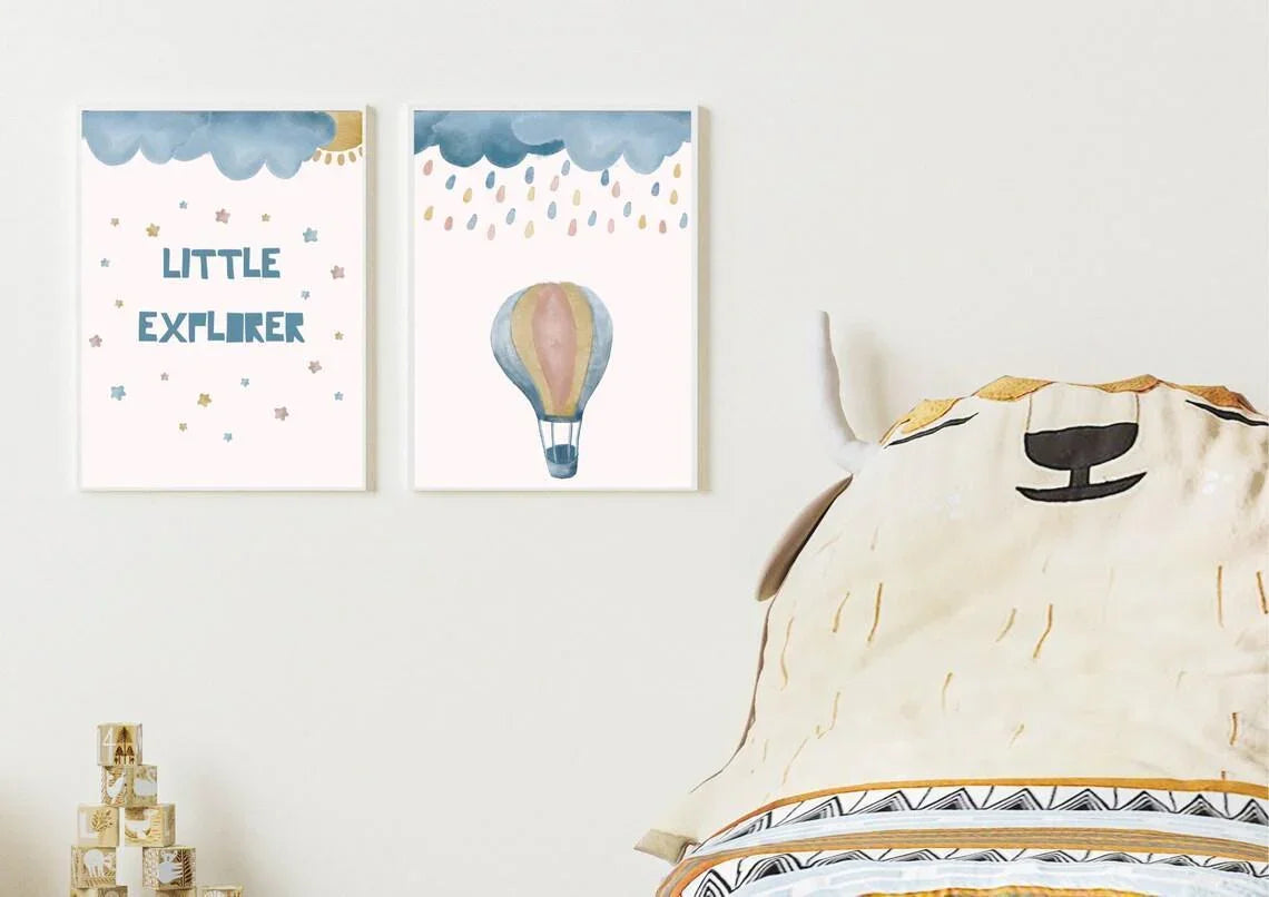 Gender-neutral Nursery Décor - Little Jelly Bean Art