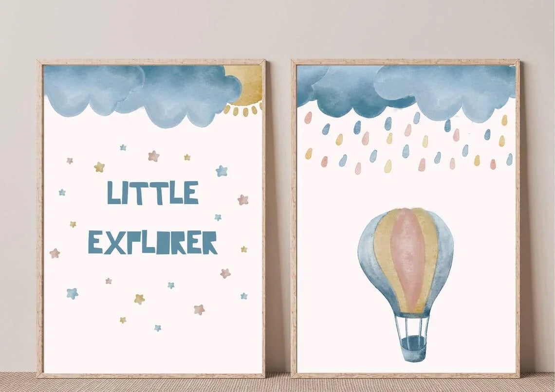 Gender-neutral Nursery Décor - Little Jelly Bean Art