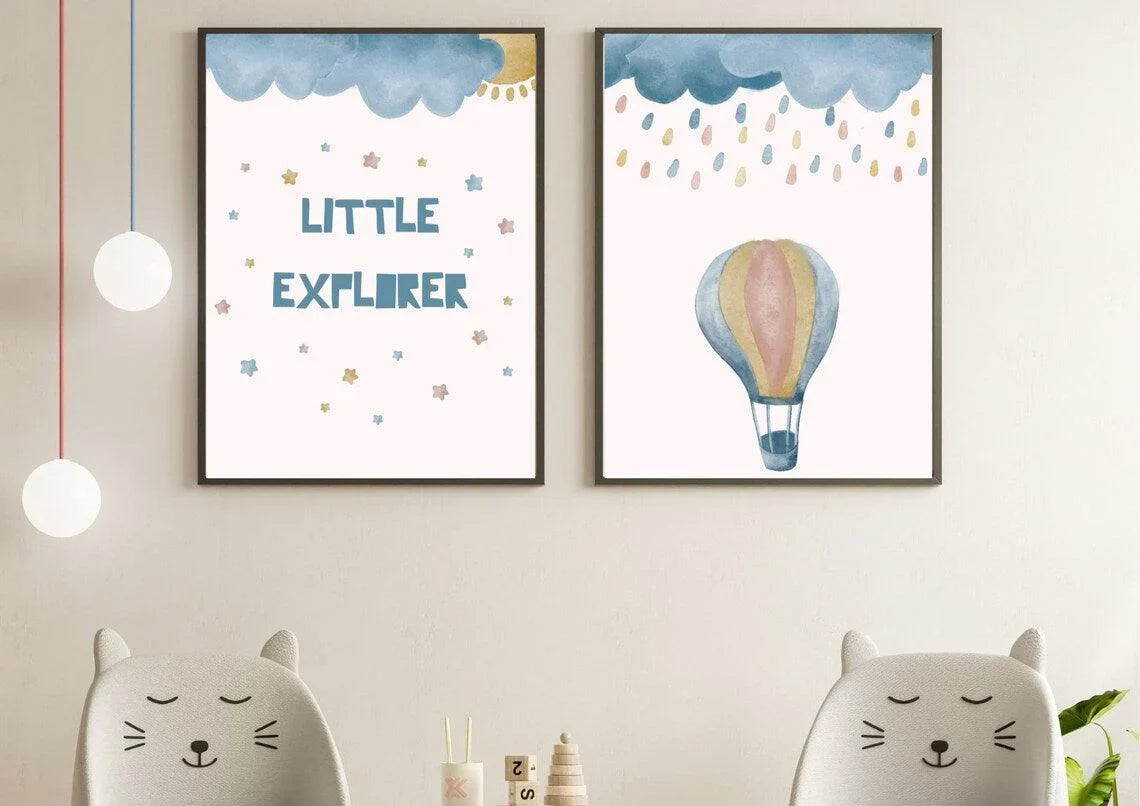 Gender-neutral Nursery Décor - Little Jelly Bean Art