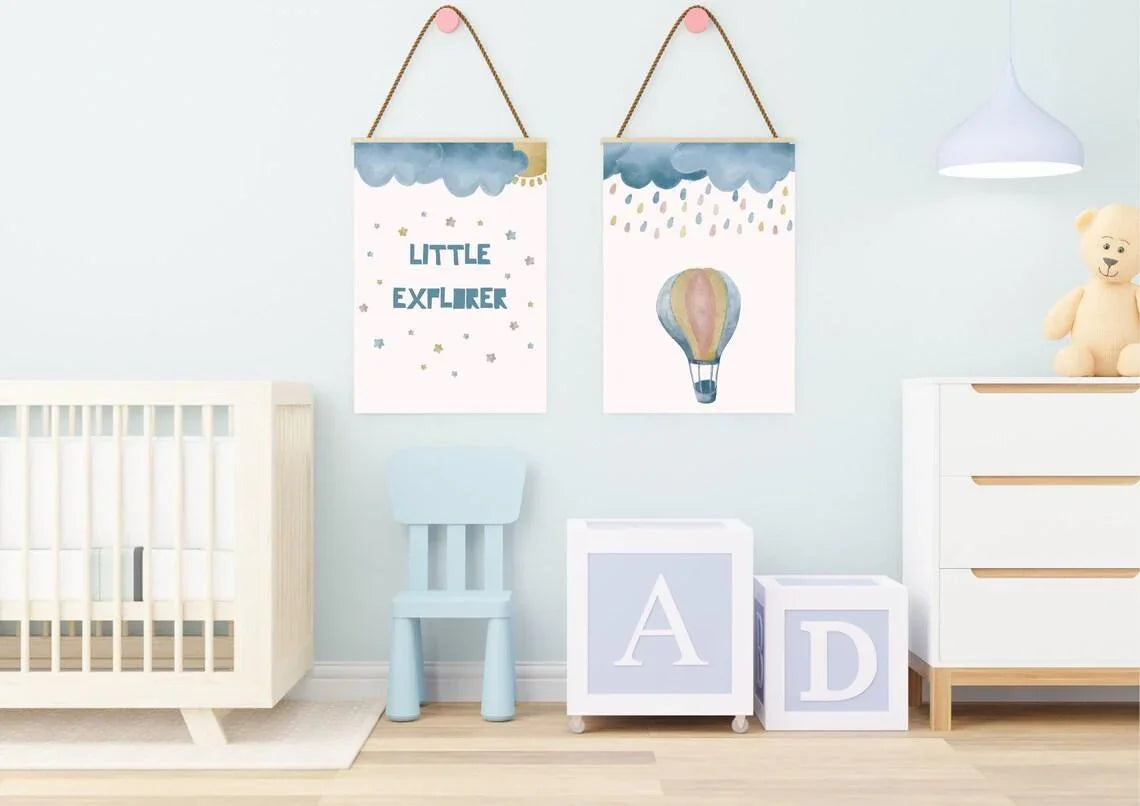 Gender-neutral Nursery Décor - Little Jelly Bean Art