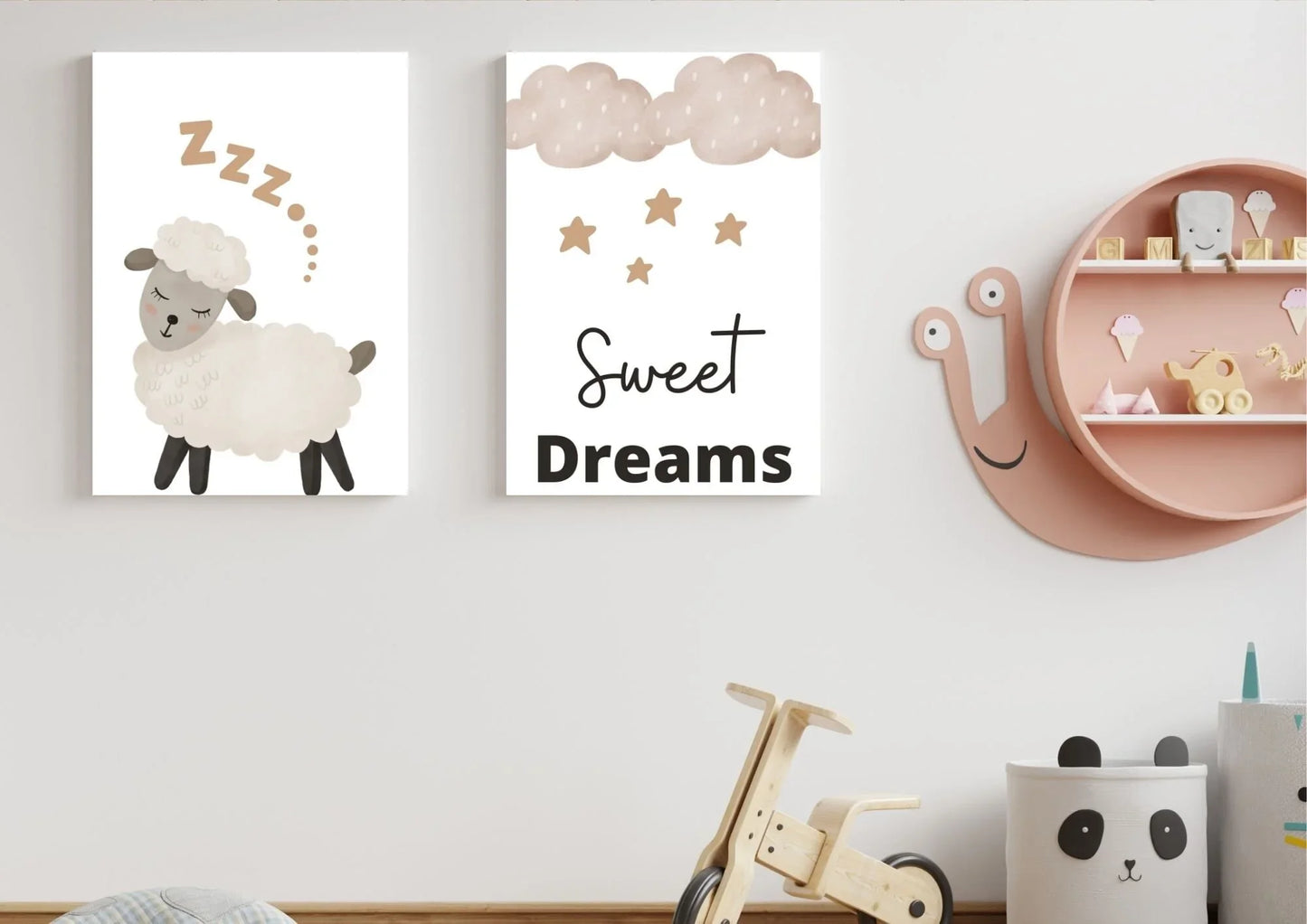 sheep nursery wall art