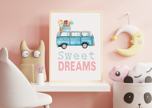 Camper van nursery art