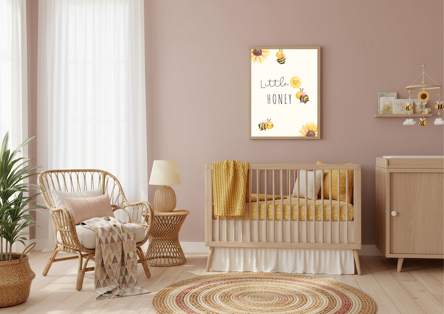 Little Honey Nursery Print