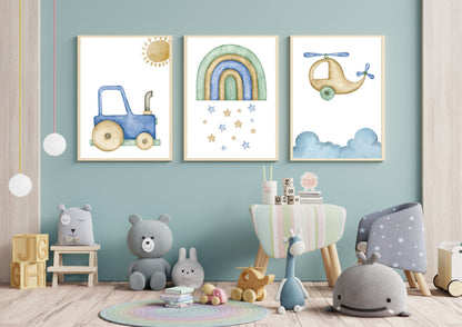 Transport nursery art