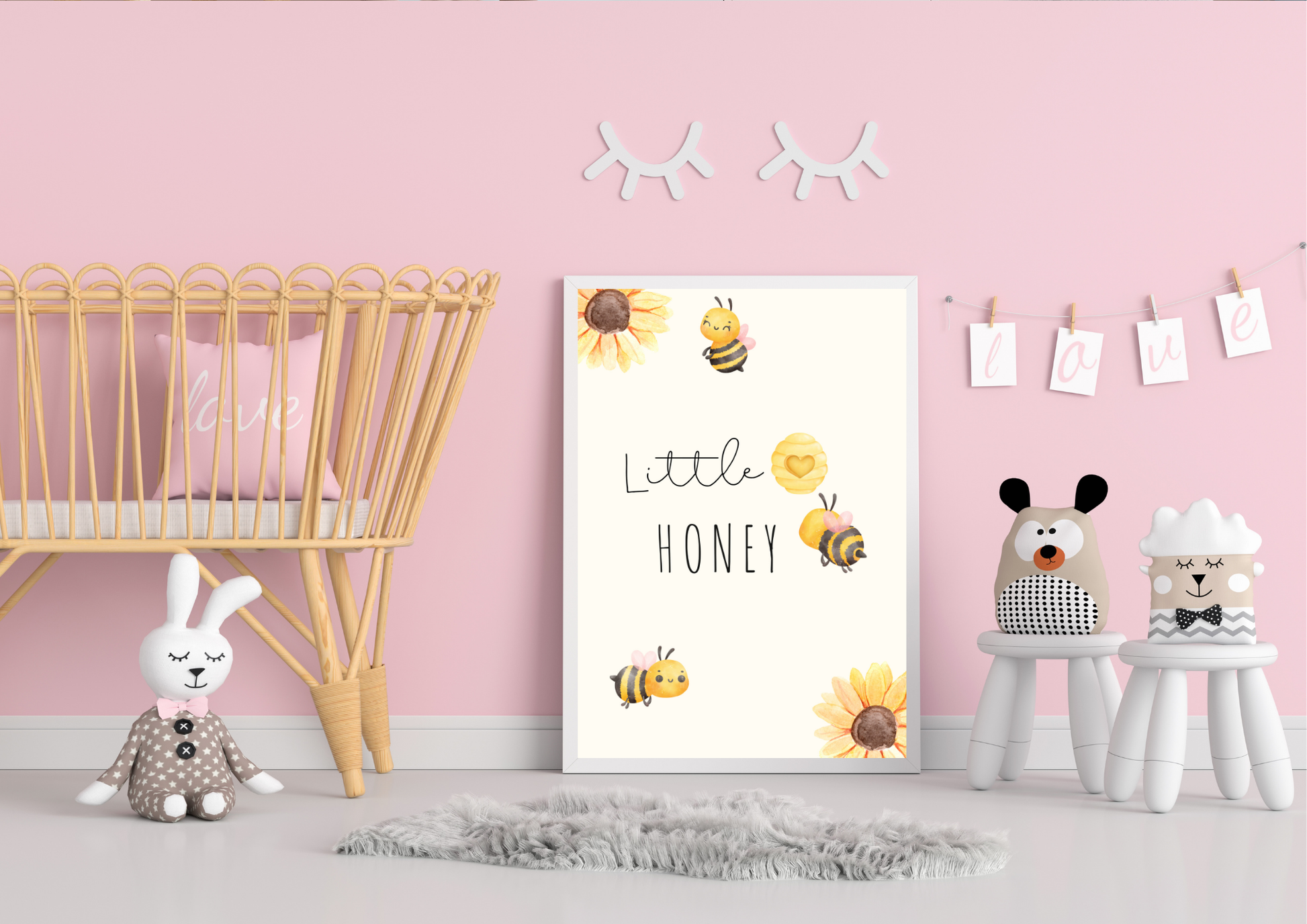 Little Honey Nursery Print