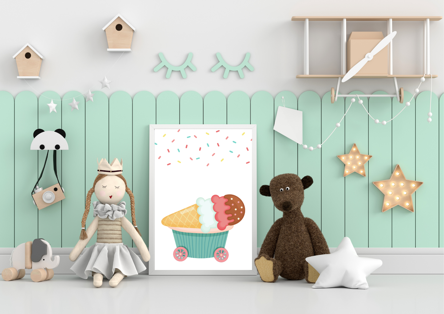Ice cream nursery art