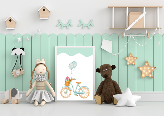 Nursery Bicycle Art