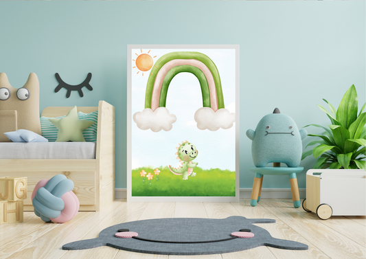 gender neutral dinosaur nursery print