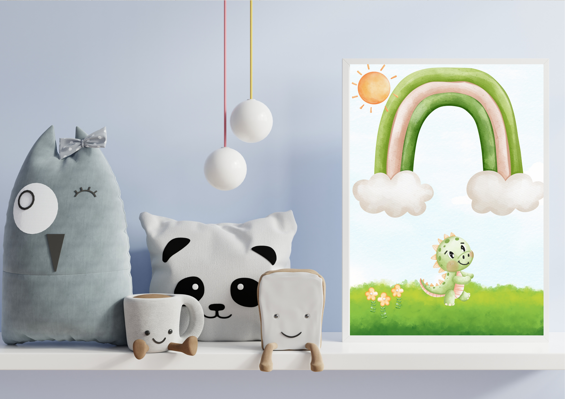 gender neutral dinosaur nursery print