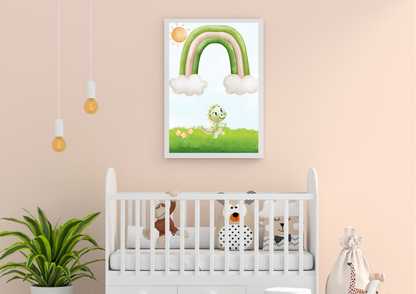 gender neutral dinosaur nursery print