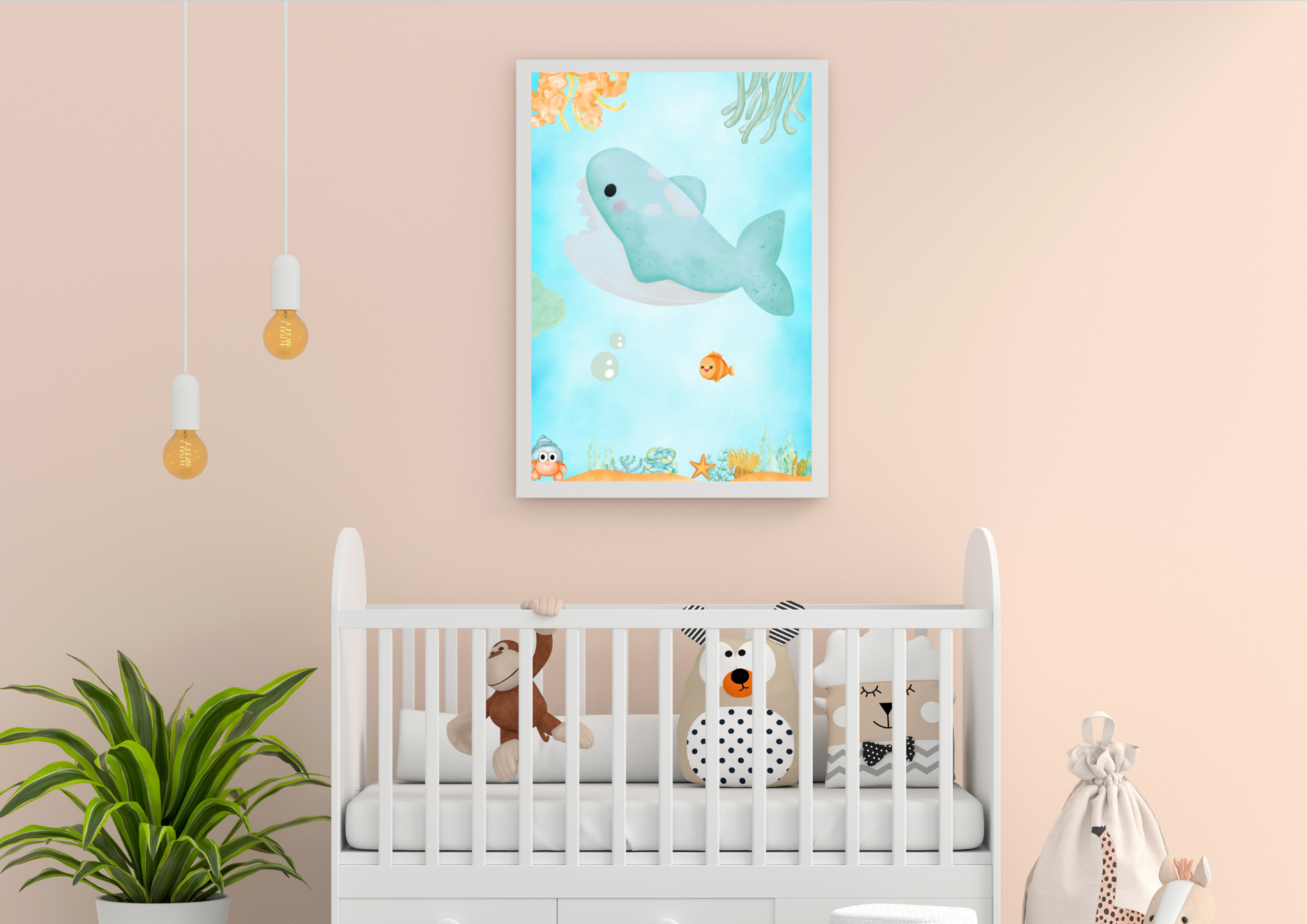 Shark nursery print