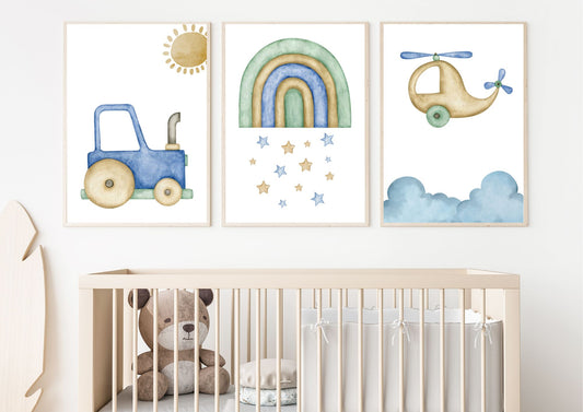 Transport nursery art