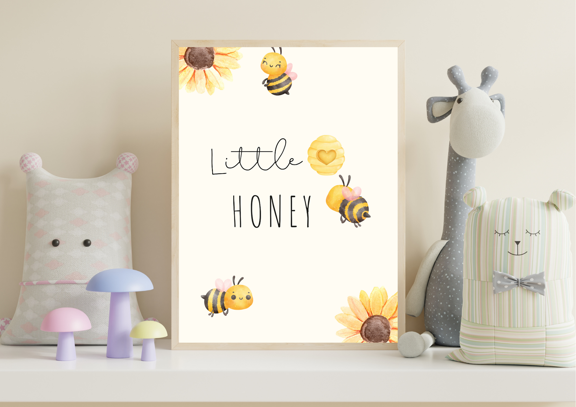 Little Honey Nursery Print