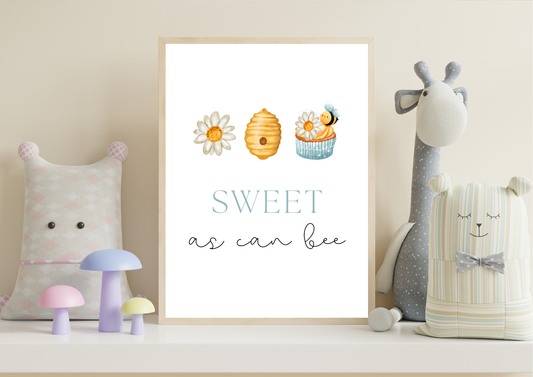 Sweet as Can Bee Print