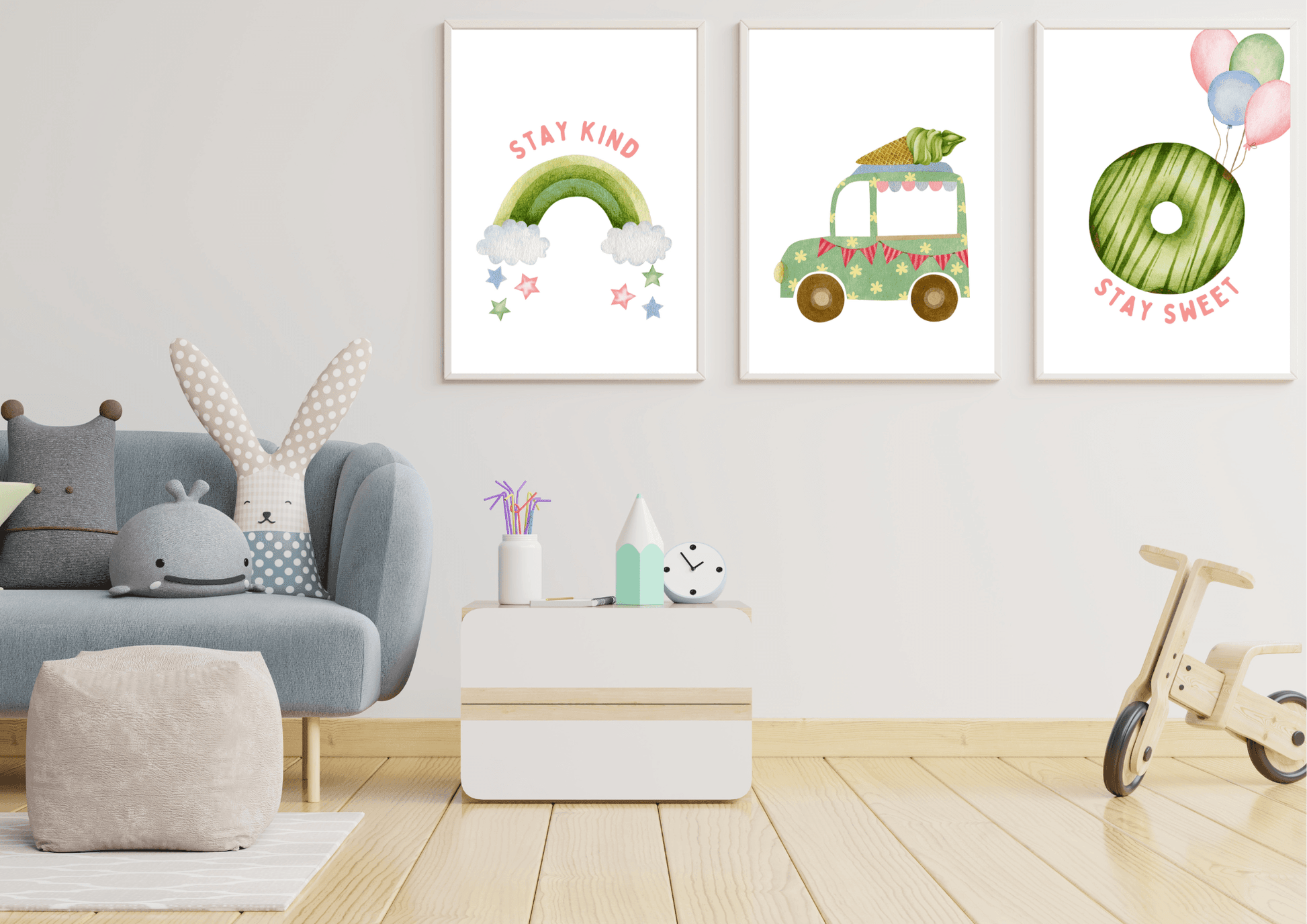 Ice Cream Truck Nursery Print