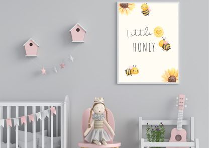 Little Honey Nursery Print