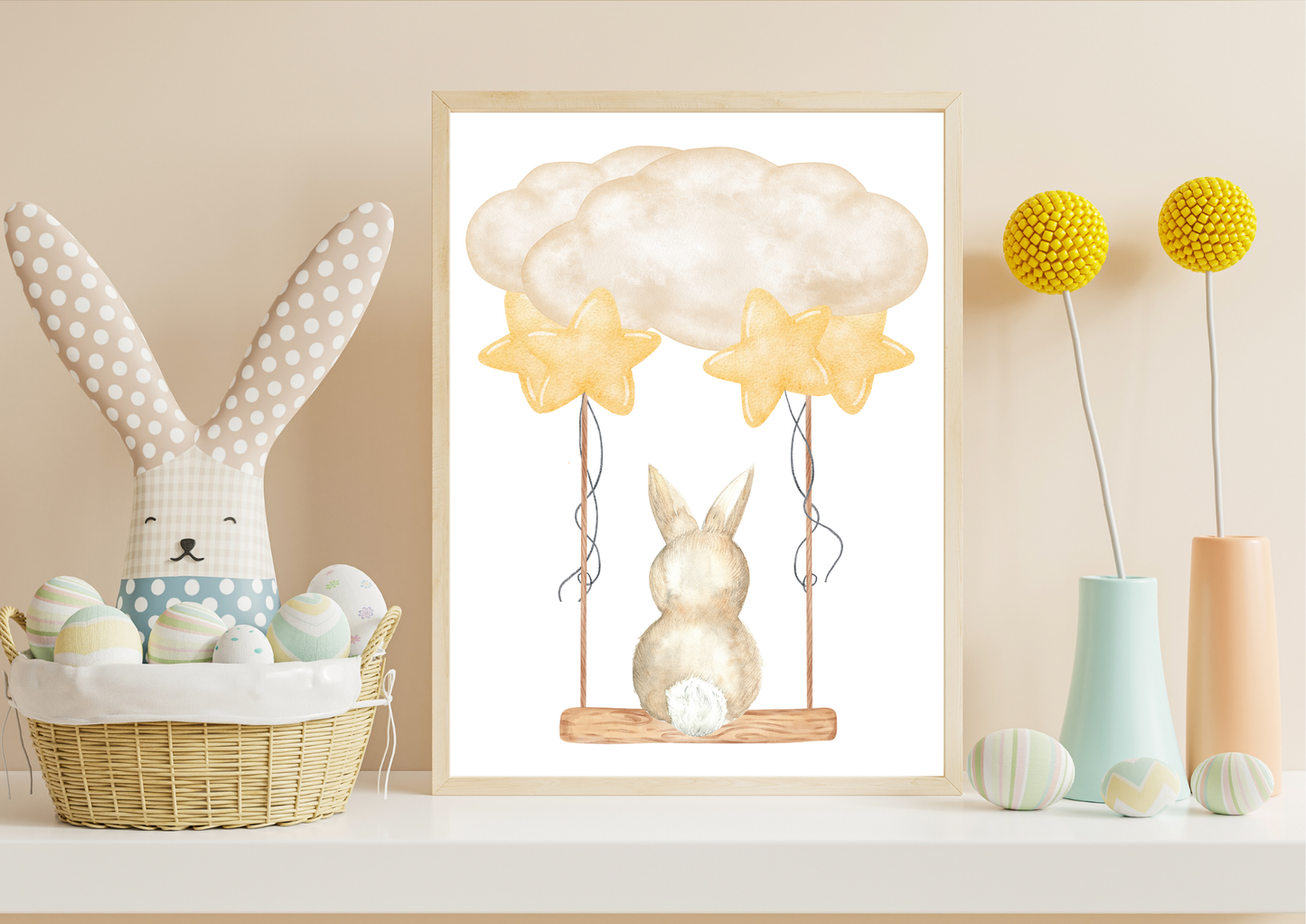 gender neutral bunny nursery decor