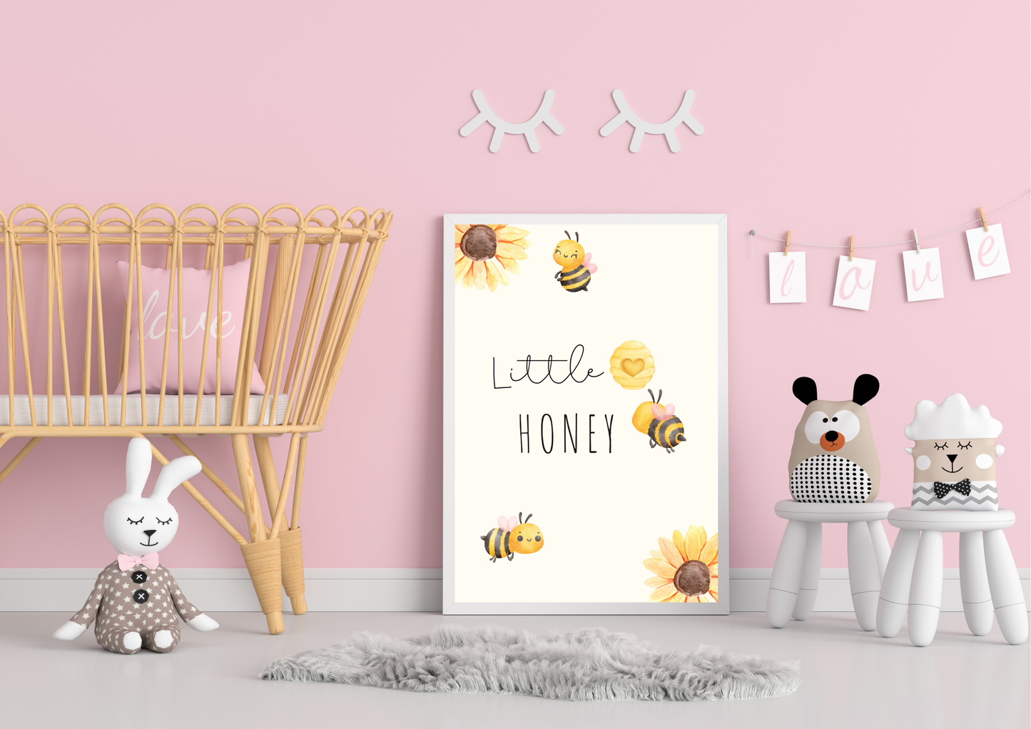 Little Honey Nursery Print