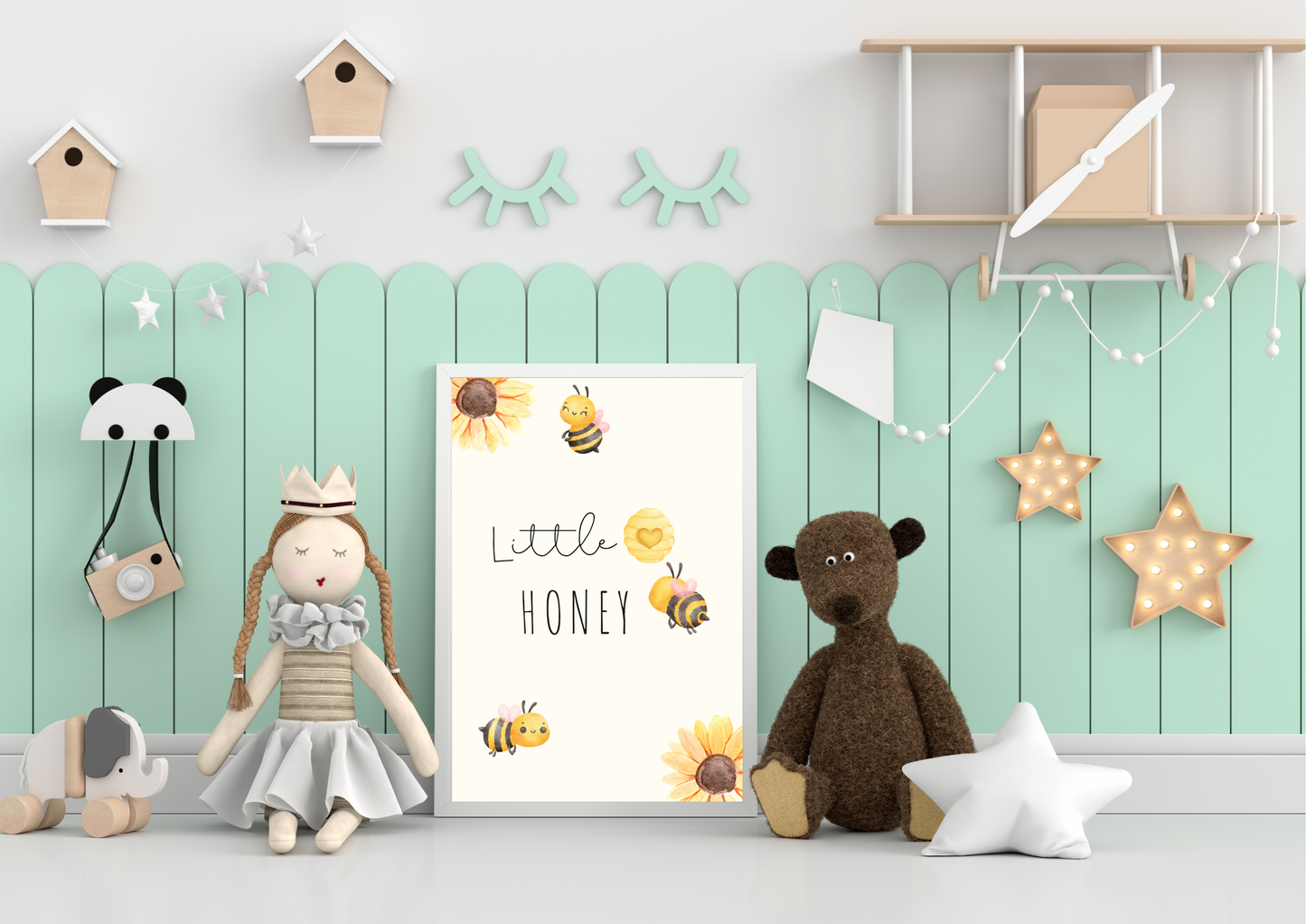Little Honey Nursery Print