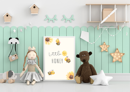 Little Honey Nursery Print