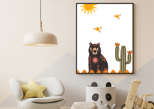 Mexican bear  nursery art