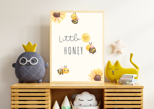 Little Honey Nursery Print