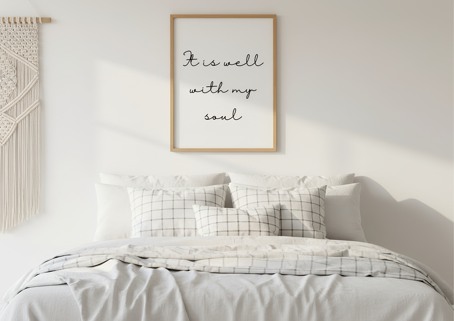 It Is Well With My Soul Wall Art | Faith Nursery Decor | Christian Print