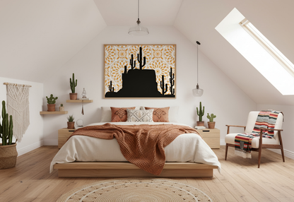 Southwestern Cactus Nursery Wall Art | Digital Download | Boho Baby Decor